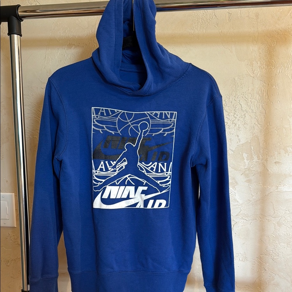 Nike Air Jordan Blue Graphic Hoodie